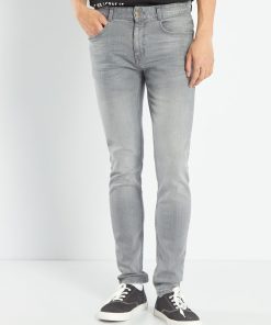 Jean slim stretch à 5 poches - Gris