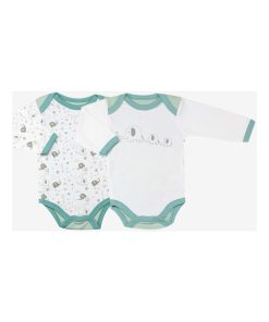Lot de 2 bodies bébé Kinousses - Bleu