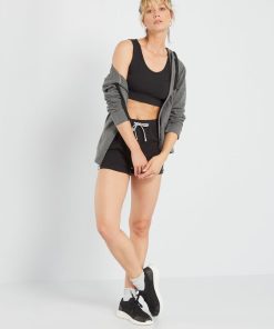 Brassière de sport en jersey - noir