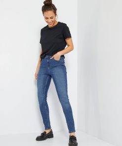 Jean skinny à taille haute - L30 - Stone