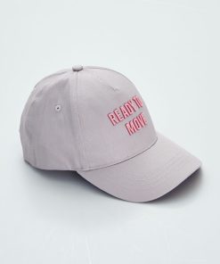 Casquette de sport à message - Gris