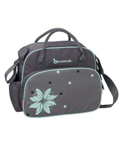 Badabulle' sac à langer grande capacité - gris/turquoise