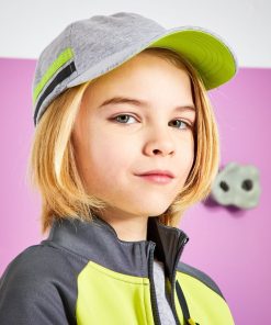 Casquette de sport chinée - Gris/vert