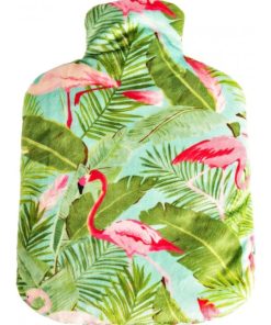 Bouteille Bouillotte micro-ondes Tropical vert - Made in France - Vert