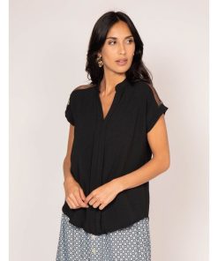 Blouse manches courtes FORCA - Noir