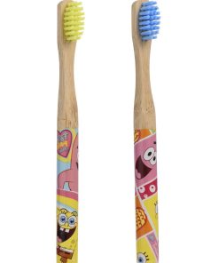 Bob l'Eponge - Set de 2 Brosses à Dents en Bambou - N/A