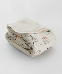 Couverture en jersey - Blanc 'chien'