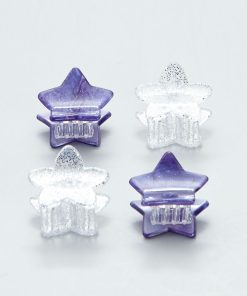 Lot de 4 pinces crabes 'étoile' - Bleu