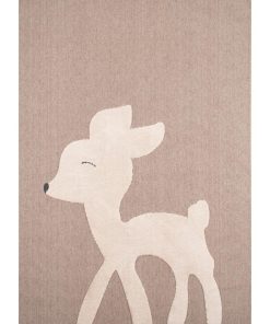 Tapis enfant 80x150 BAMBI Beige OEKO TEX idéal pour la chambre - Beige
