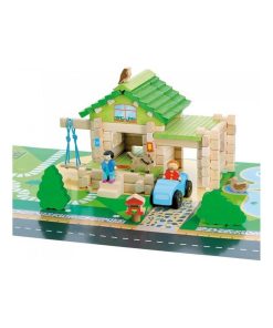Ma première maison en bois avec voiture - N/A