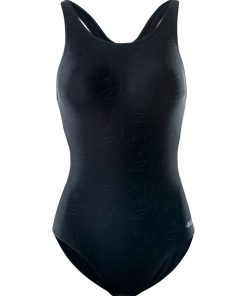 Aquawave Maillot de bain une pièce Algues Femme/Femme - Noir Doré