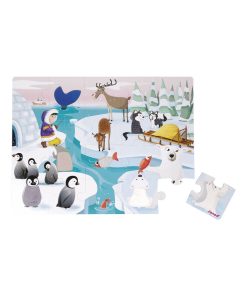 Puzzle Tactile La Vie Sur La Banquise (20 Pièces) - N/A