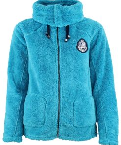 Blouson polaire femme ASANA - Bleu turquoise