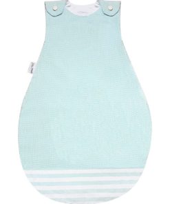 Gigoteuse d'été en fouta Lilou Miaka naissance - Aqua - Bleu