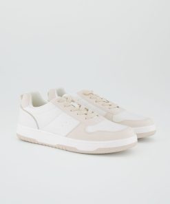 Baskets basses bicolore - blanc