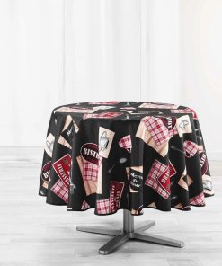 Nappe ronde au bistrot - Rouge
