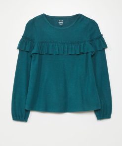 T-shirt à volants - vert