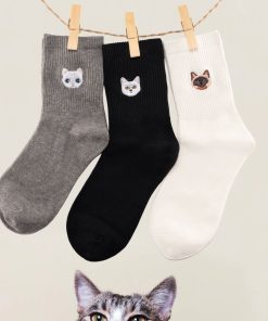 Coffret Chaussettes Chat Grognon (Lot x3)- Sockup- 35-42 - Multicolore
