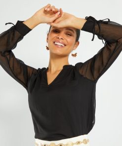 Blouse fluide - noir