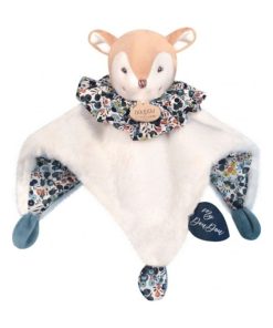 Doudou boule 3 en 1 Faon Les petits futés - Blanc