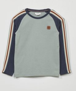 T-shirt manches longues - bleu