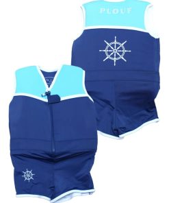 Maillot de Bain Sailor Enfant avec Flotteurs - Accessoire de Natation Garçon - Bleu