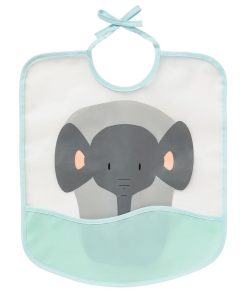 Bavoir à poche 'éléphant' - éléphant