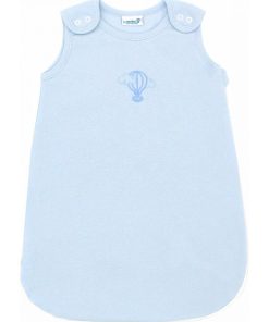 Gigoteuse Été Légère 0-3 mois en Coton Bio couleur Azur - Bleu clair