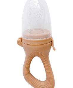 Sucette grignoteuse Caramel avec 4 embouts - Marron