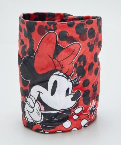 Tour de cou en maille douce 'Minnie' - Rouge/noir