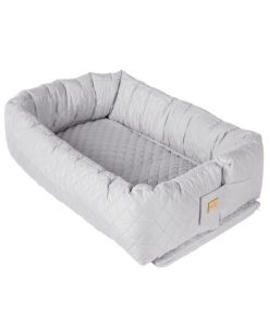 ROBA Nid d'Ange 3 en 1 - roba Style - Lit de Voyage, Matelas á Langer, Serpent de Lit - Gris Argenté - Gris