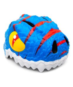 Casque de Vélo pour enfants | Dino Bleu | Crazy Safety | Certifié EN1078 - Bleu Bleu