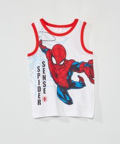 Débardeur imprimé 'Spiderman' - blanc