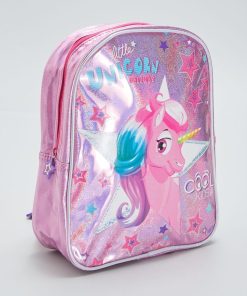 Sac à dos 'Licorne' phosphorescent - Rose