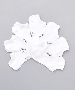 Lot de 7 paires de chaussettes invisibles - blanc