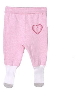 Pantalon bébé à pieds , ACTIVE - Rose