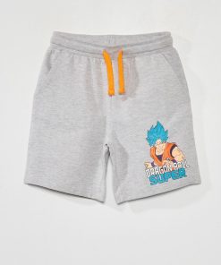 Short en molleton Dragon ball Z - gris chiné
