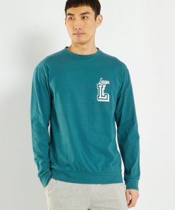 Haut de pyjama en jersey - vert