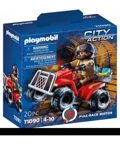 71090 'playmobil' Pompier Et Quad - N/A
