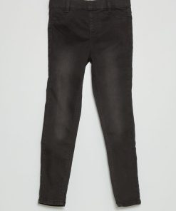 Tregging en denim - Noir