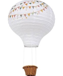 Suspension papier fanions D30 - Blanc