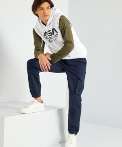 Sweat sans manches 'Nasa' - blanc