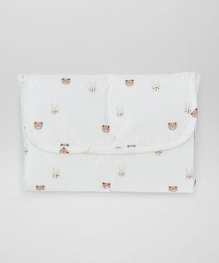 Tapis à langer imprimé 'animaux' - Blanc animaux