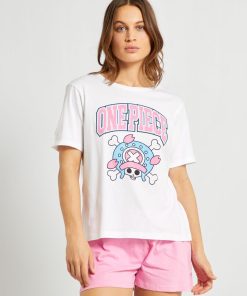 Ensemble pyjama court 'OnePiece' - rose