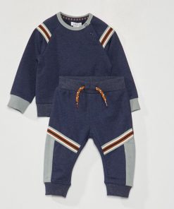 Ensemble sweat + jogging - 2 pièces - Bleu