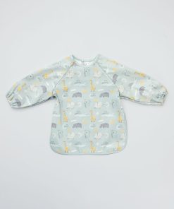 Bavoir imperméable imprimé - Bleu