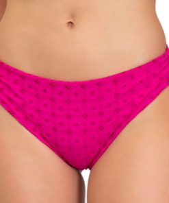 Culotte de bain ajustable broderie anglaise Sangallo - Rose