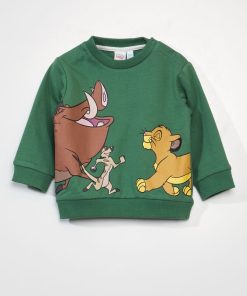 Sweat en molleton 'Le roi Lion' 'DS' - Kaki