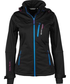Blouson softshell femme ANNE - Noir Bleu