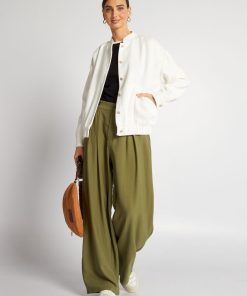 Veste en maille bouclette - Blanc